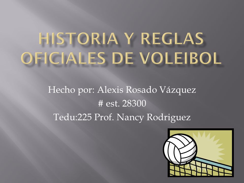 Las reglas oficiales del voleibol